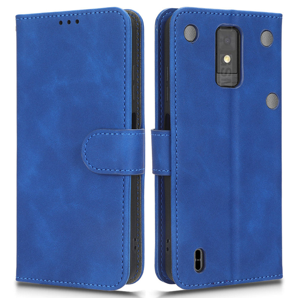 For ZTE Blade A32 PU Leather Phone Case Wallet Skin-touch Feeling Stand Cover Phone Protector For ZTE Blade A32 PU Leather Phone Case Wallet Skin-touch Feeling Stand Cover Phone Protector